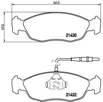 Pastiglie freno anteriore Citroën saxo (S0, S1) 02/96-04