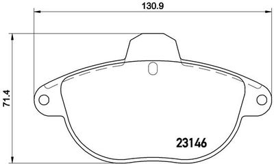 Pastiglie freno anteriore Citroën xantia (X1_, X2_) 03/9