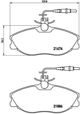 Pastiglie freno anteriore Citroën xsara (N1) 04/97-12/05