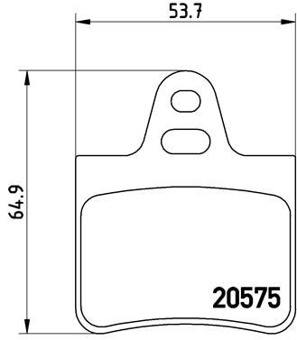 Pastiglie freno posteriore Citroën bx (xb-_) 10/82-12/94