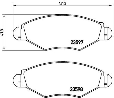 Pastiglie freno anteriore Citroën (df-psa) C2 (T11) 10/0
