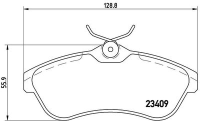 Pastiglie freno anteriore Citroën C2 (jm_) 07/03-09/17 /