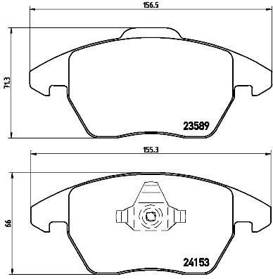 Pastiglie freno anteriore Citroën C4 Coupé (la_) 11/04-1