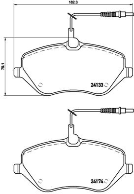 Pastiglie freno anteriore Citroën C5 III (rd_) 02/08-> /