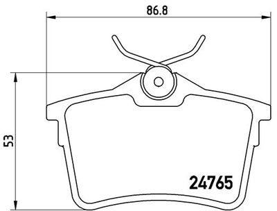 Pastiglie freno posteriore Citroën berlingo / berlingo fi