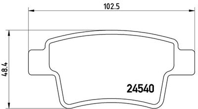 Pastiglie freno posteriore Citroën C4 grand picasso I (ua