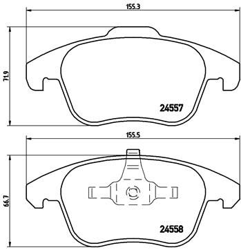 Pastiglie freno anteriore Citroën C4 grand picasso I (ua