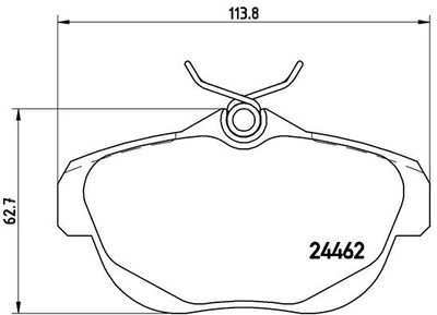Pastiglie freno posteriore Citroën C6 (td_) 09/05-12/12