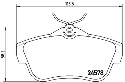 Pastiglie freno posteriore Citroën jumpy (VF7) 01/07-> /