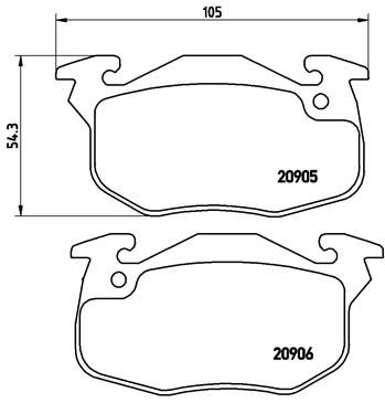 Pastiglie freno anteriore Citroën saxo (S0, S1) 02/96-04