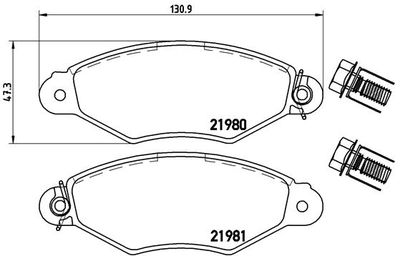 Pastiglie freno anteriore Citroën xsara Coupé (N0) 01/98