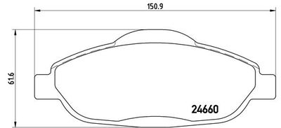 Pastiglie freno anteriore Peugeot (df-psa) 408 01/10-> /