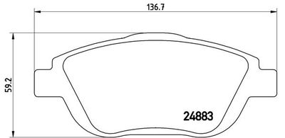 Pastiglie freno anteriore Citroën (df-psa) C3-XR 12/14->