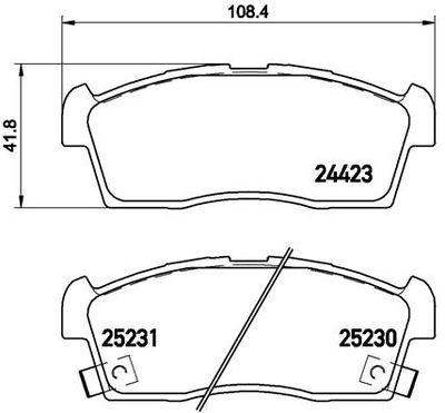 Pastiglie freno anteriore Citroën c-zero 10/10-> / Mazda