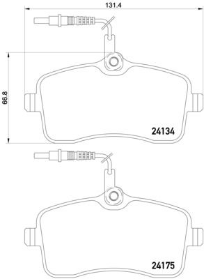 Pastiglie freno anteriore Peugeot 407 (6D_) 02/04-12/11