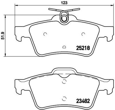 Pastiglie freno posteriore Peugeot (df-psa) 508 07/11-> /