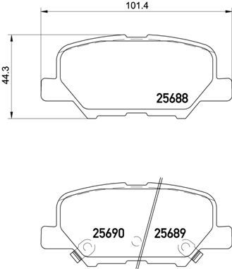 Pastiglie freno posteriore Citroën C4 aircross 08/10-> /
