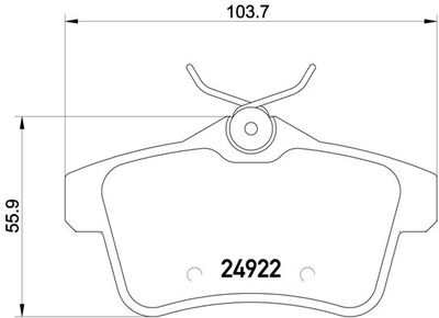 Pastiglie freno posteriore Citroën C4 II (B7) 02/09-> / c