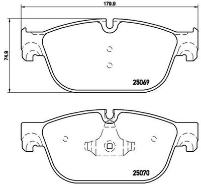 Pastiglie freno anteriore Citroën C5 III (rd_) 02/08-> /
