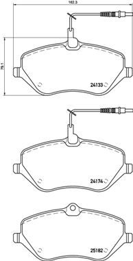 Pastiglie freno anteriore Citroën C5 III (rd_) 02/08-> /
