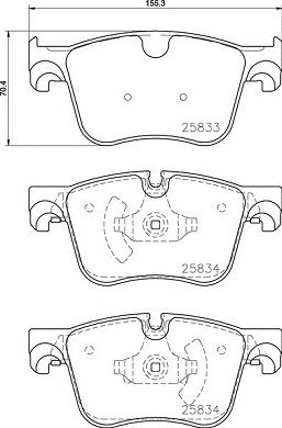 Pastiglie freno anteriore Citroën C4 grand picasso II (d