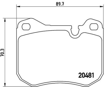 Pastiglie freno anteriore Porsche 924 11/75-08/89 / pors