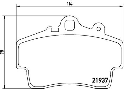 Pastiglie freno anteriore Porsche boxster (986) 09/96-12
