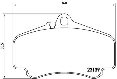 Pastiglie freno anteriore Porsche 911 (996) 09/97-09/05