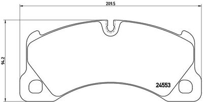 Pastiglie freno anteriore Porsche cayenne (92A) 06/10->