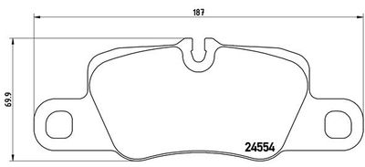 Pastiglie freno posteriore Porsche panamera (970) 03/09-1