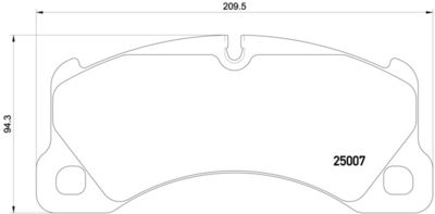 Pastiglie freno anteriore Porsche cayenne (92A) 06/10->