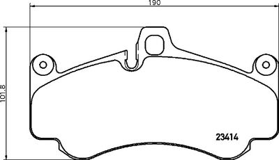 Pastiglie freno anteriore Porsche 911 (996) 09/97-09/05