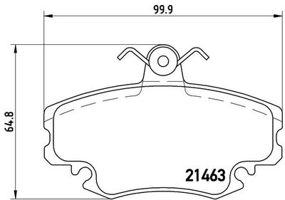 Pastiglie freno anteriore A610 01/91-04/95 / alpi