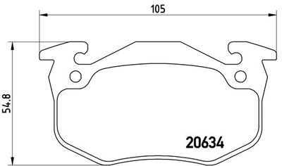 Pastiglie freno ant./ posteriore Peugeot 205 I (741A/c) 02/83-1