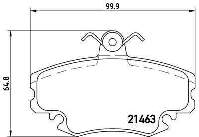 Pastiglie freno anteriore V6 01/85-03/92 /