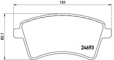 Pastiglie freno anteriore Mercedes-Benz citan box body/m