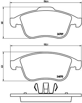 Pastiglie freno anteriore Coupé (DT0/1) 0