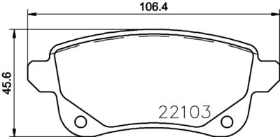 Pastiglie freno posteriore auto (F16_) 08/19-> / r