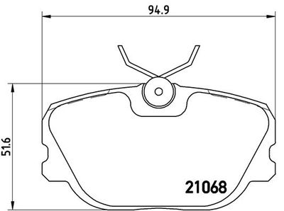 Pastiglie freno anteriore Saab 900 I (AC4, AM4) 01/79-12