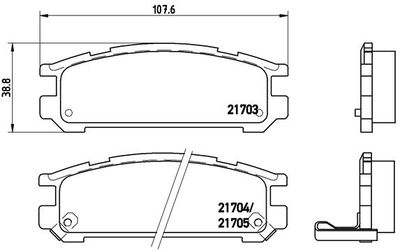 Pastiglie freno posteriore Subaru impreza Coupé (gfc) 01/