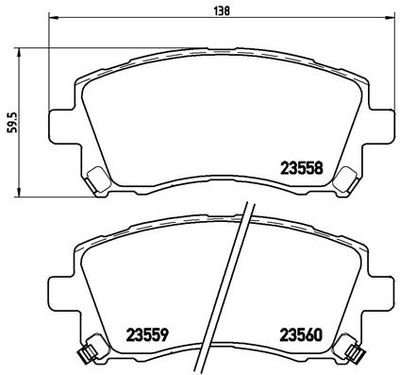 Pastiglie freno ant./ posteriore Mitsubishi delica D5 (cv_w) 06
