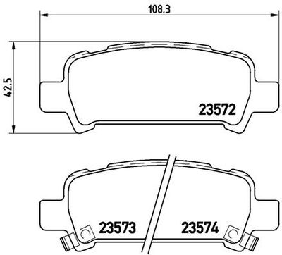 Pastiglie freno posteriore Subaru forester (sf_) 03/97-09
