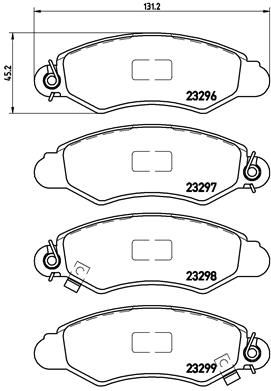 Pastiglie freno anteriore Subaru justy II (jma, ms) 10/9