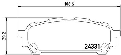 Pastiglie freno posteriore Subaru forester (sg_) 02/02-12