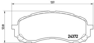 Pastiglie freno anteriore Subaru impreza estate (gg) 10/