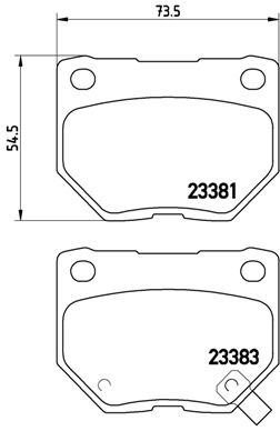 Pastiglie freno posteriore Subaru impreza estate (gg) 10/
