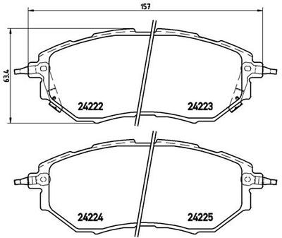 Pastiglie freno anteriore Subaru forester (sg_) 02/02-12