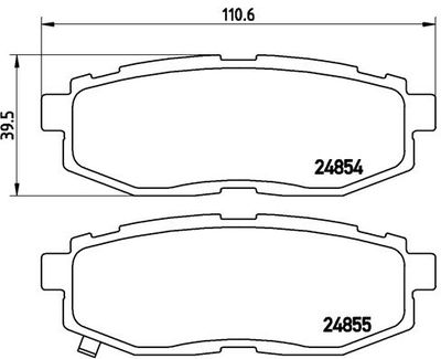 Pastiglie freno posteriore Subaru brz 06/12-> / Subaru fo