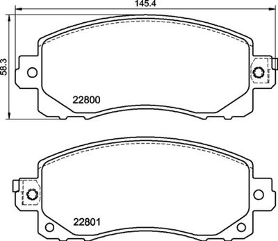 Pastiglie freno anteriore Subaru impreza hatchback (gt_)