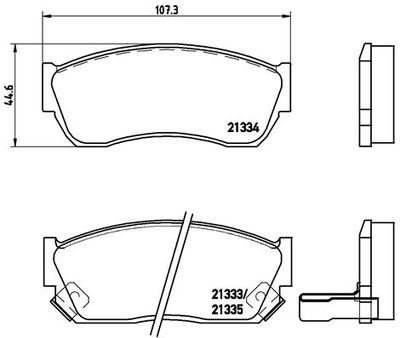 Pastiglie freno anteriore geo metro 09/88-12/98 / geo me